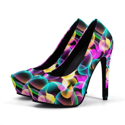 Women Groovy 5 Inch High Heels