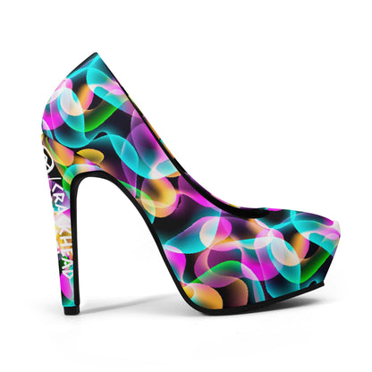 Women Groovy 5 Inch High Heels