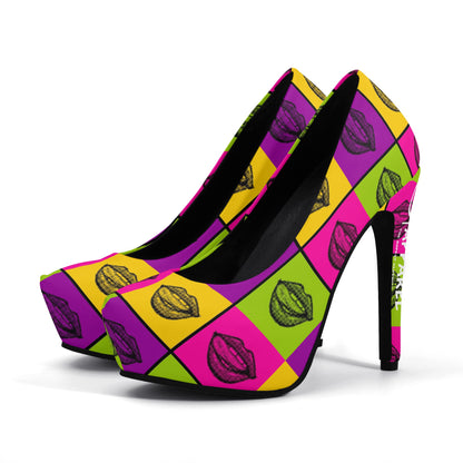 Women Lips 5 Inch High Heels