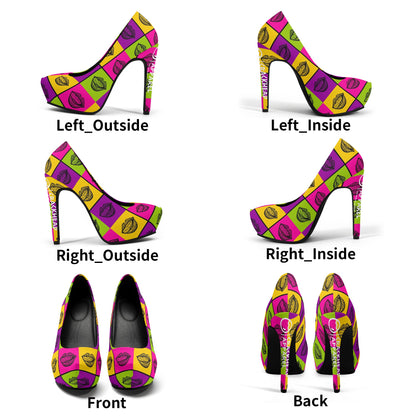 Women Lips 5 Inch High Heels