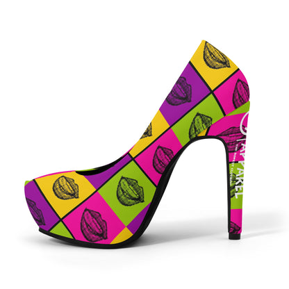 Women Lips 5 Inch High Heels
