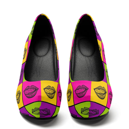 Women Lips 5 Inch High Heels