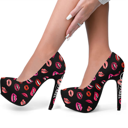 Women Lips 5 Inch High Heels