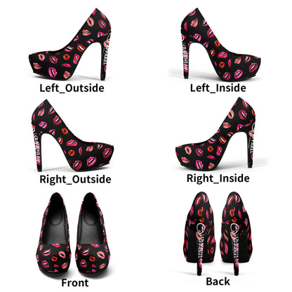 Women Lips 5 Inch High Heels