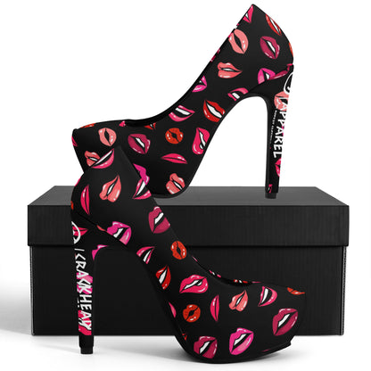 Women Lips 5 Inch High Heels