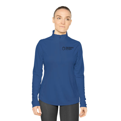 Ladies Crackhead Apparel Quarter-Zip Pullover - Crackhead Apparel
