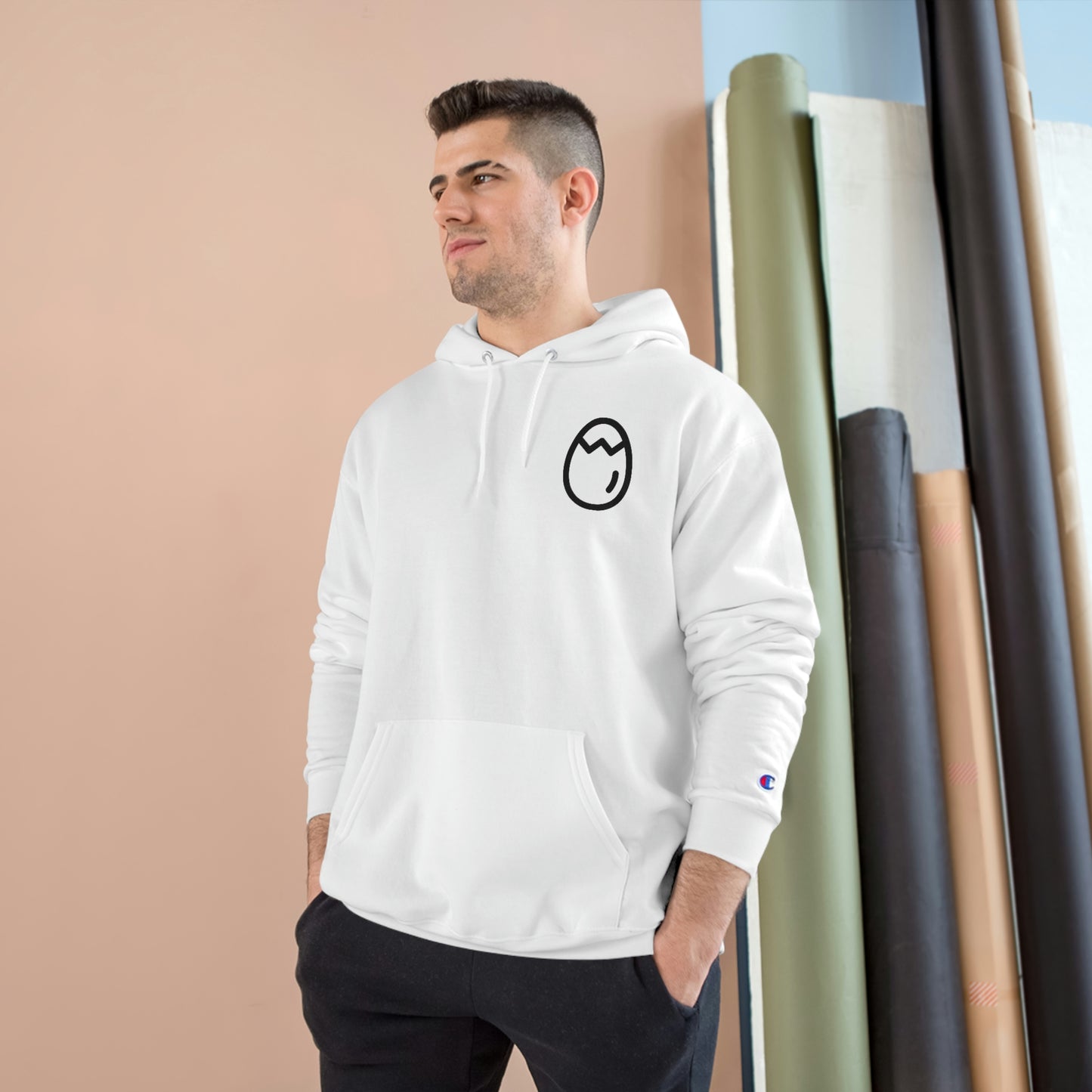 Champion Crackhead Egg Hoodie - Crackhead Apparel