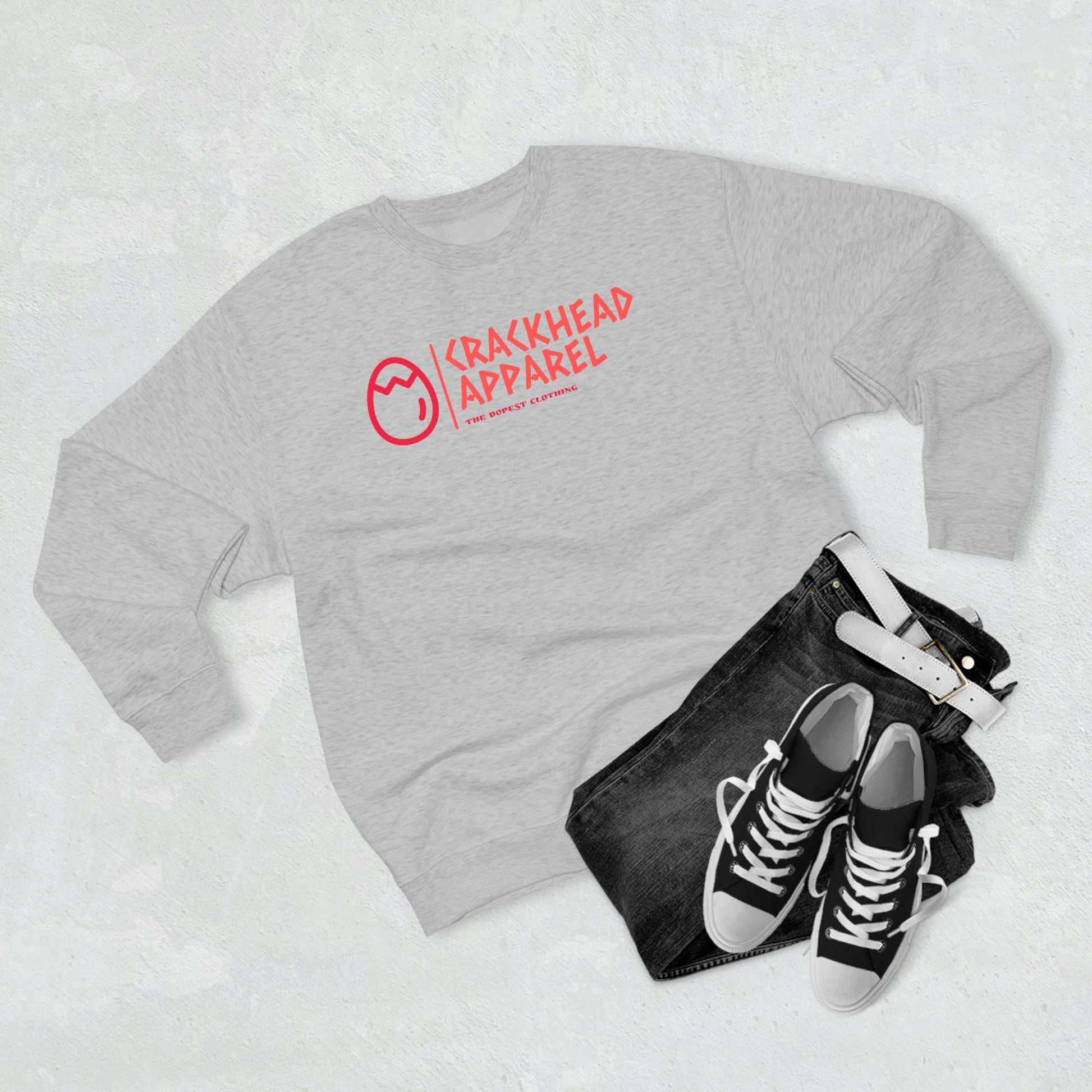 Crackhead Apparel Unisex Premium Crewneck Sweatshirt - Crackhead Apparel