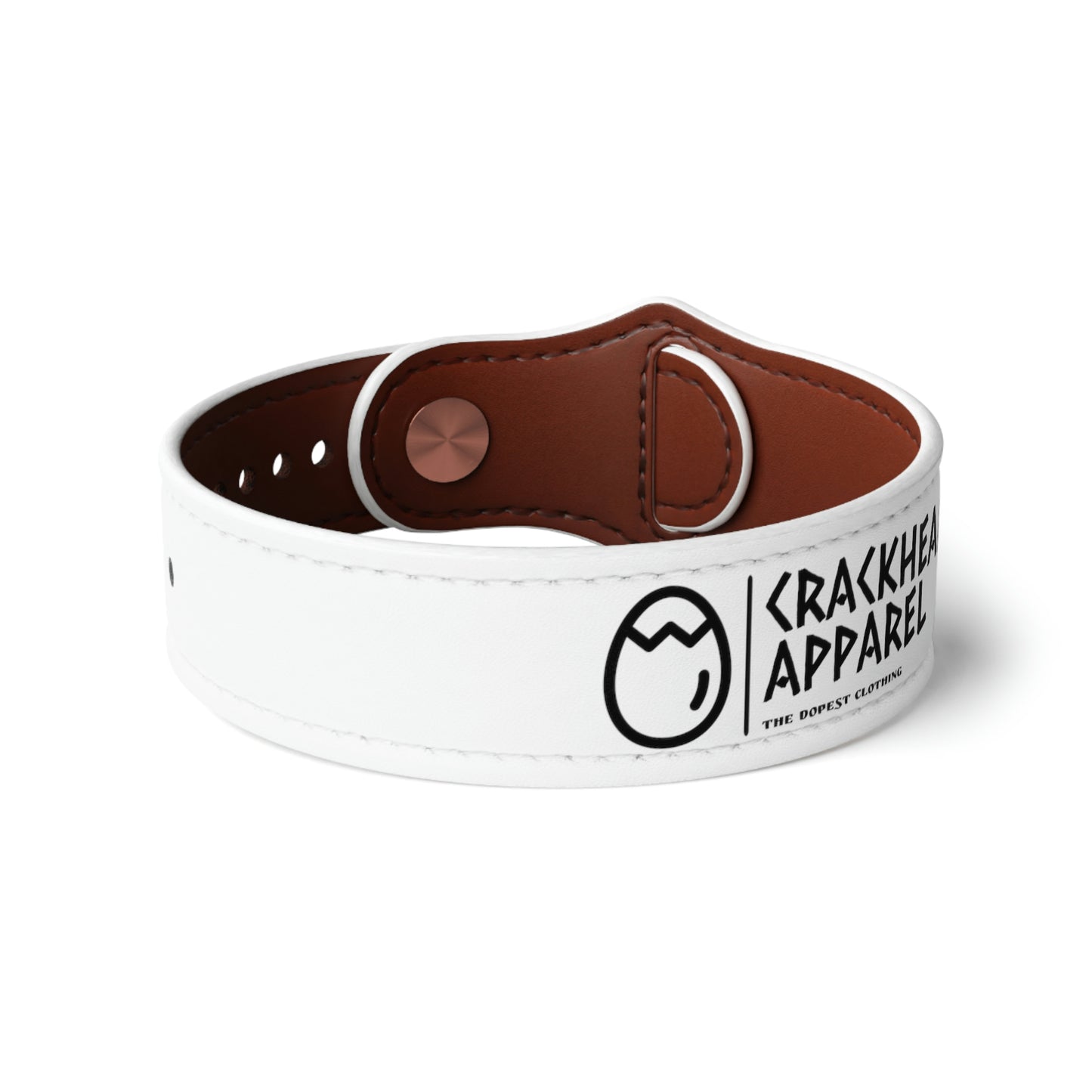 Crackhead Apparel Faux Leather Wristband - Crackhead Apparel