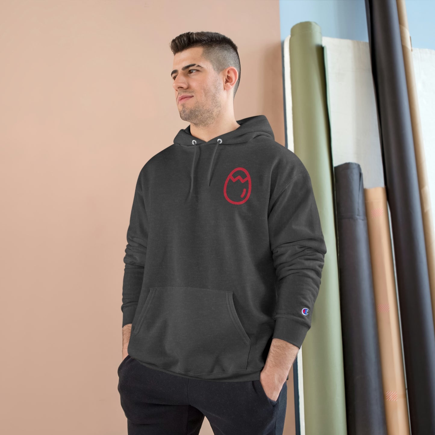 Champion Crackhead Egg Hoodie - Crackhead Apparel