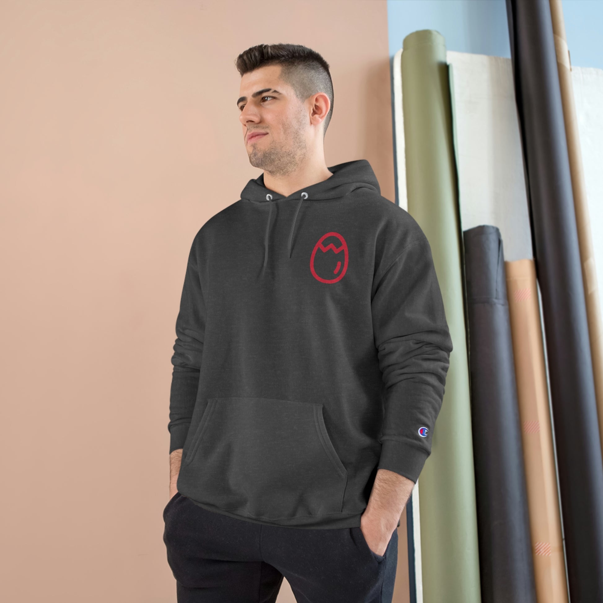 Champion Crackhead Egg Hoodie - Crackhead Apparel