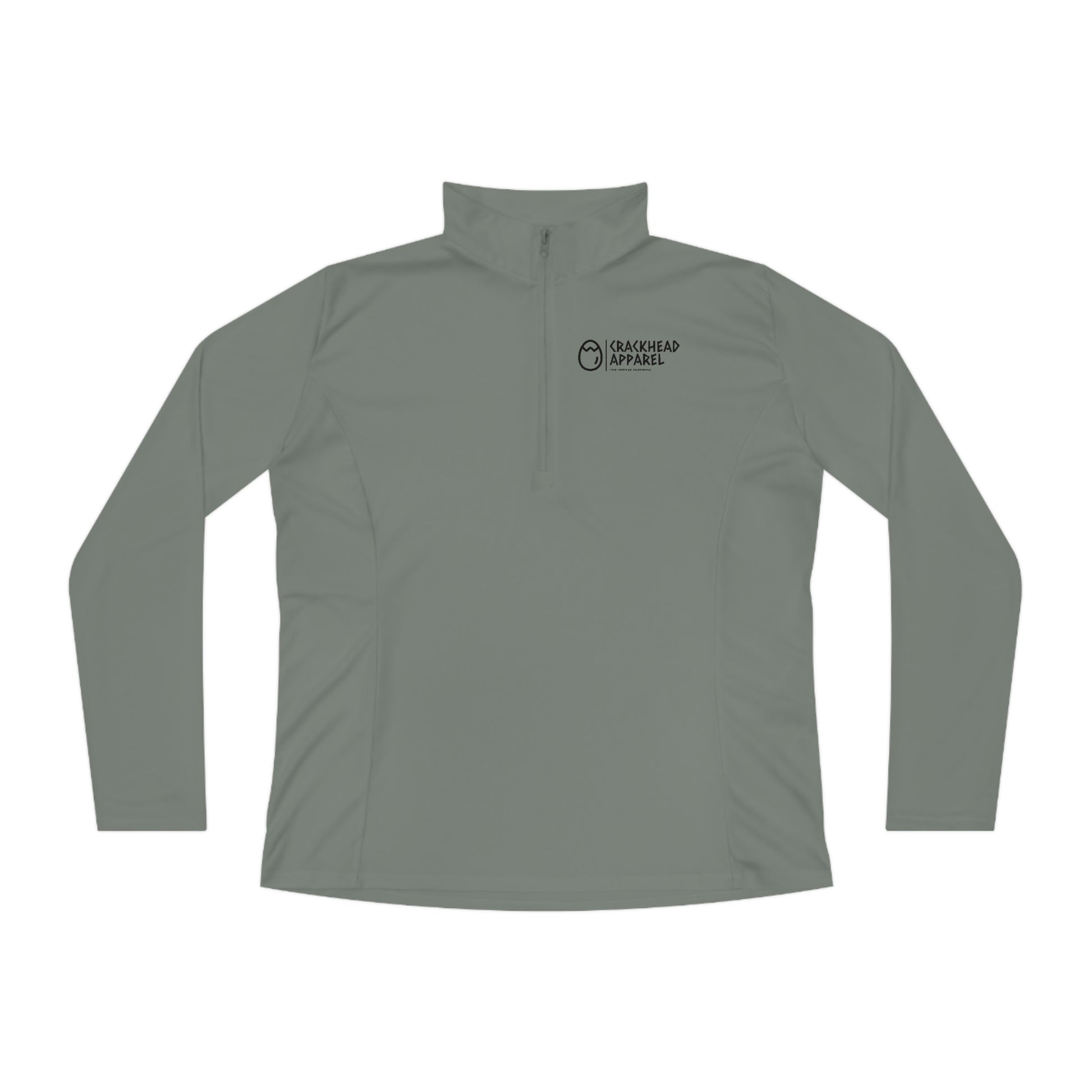 Ladies Crackhead Apparel Quarter-Zip Pullover - Crackhead Apparel
