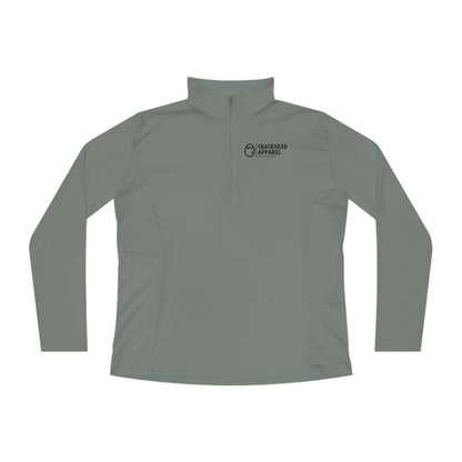 Ladies Crackhead Apparel Quarter-Zip Pullover - Crackhead Apparel