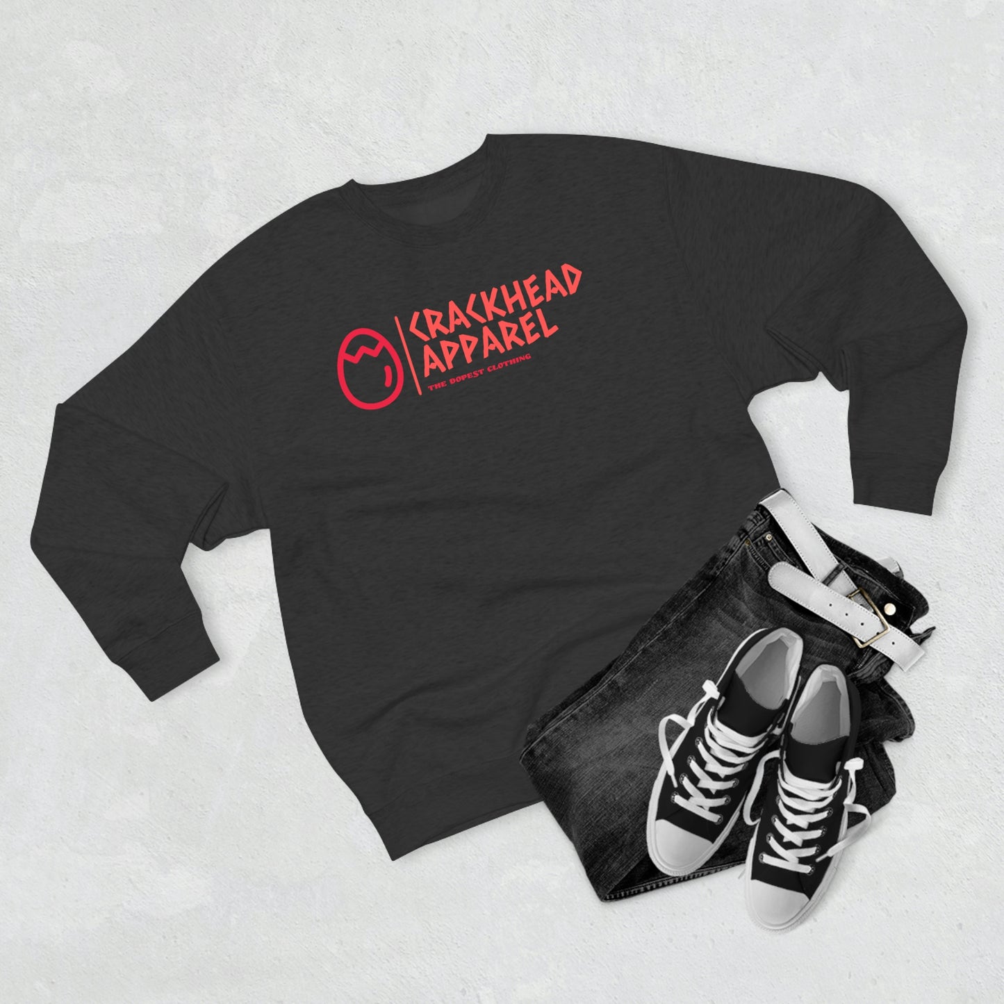 Crackhead Apparel Unisex Premium Crewneck Sweatshirt - Crackhead Apparel