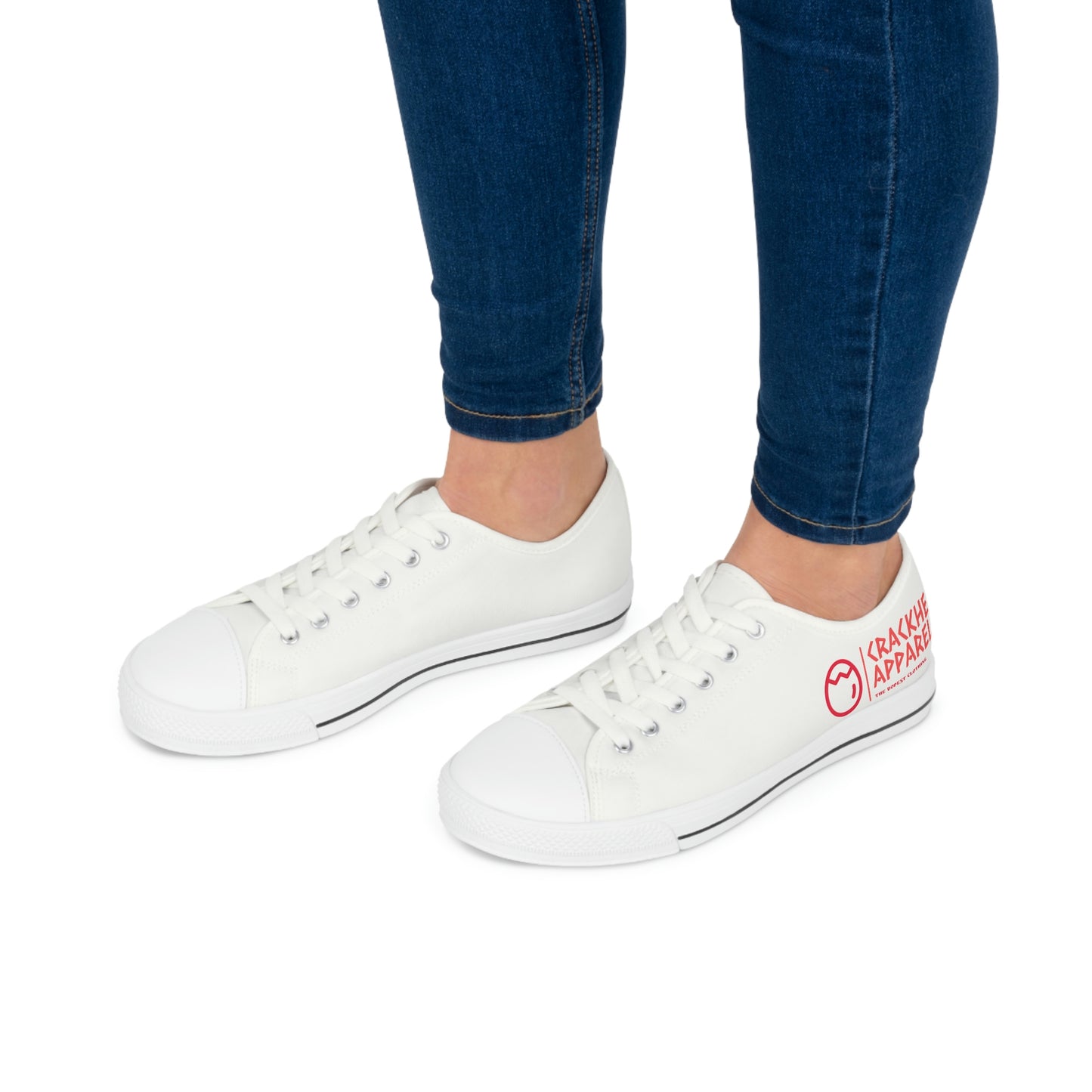 Women's Crackhead Apparel Low Top Sneakers - Crackhead Apparel