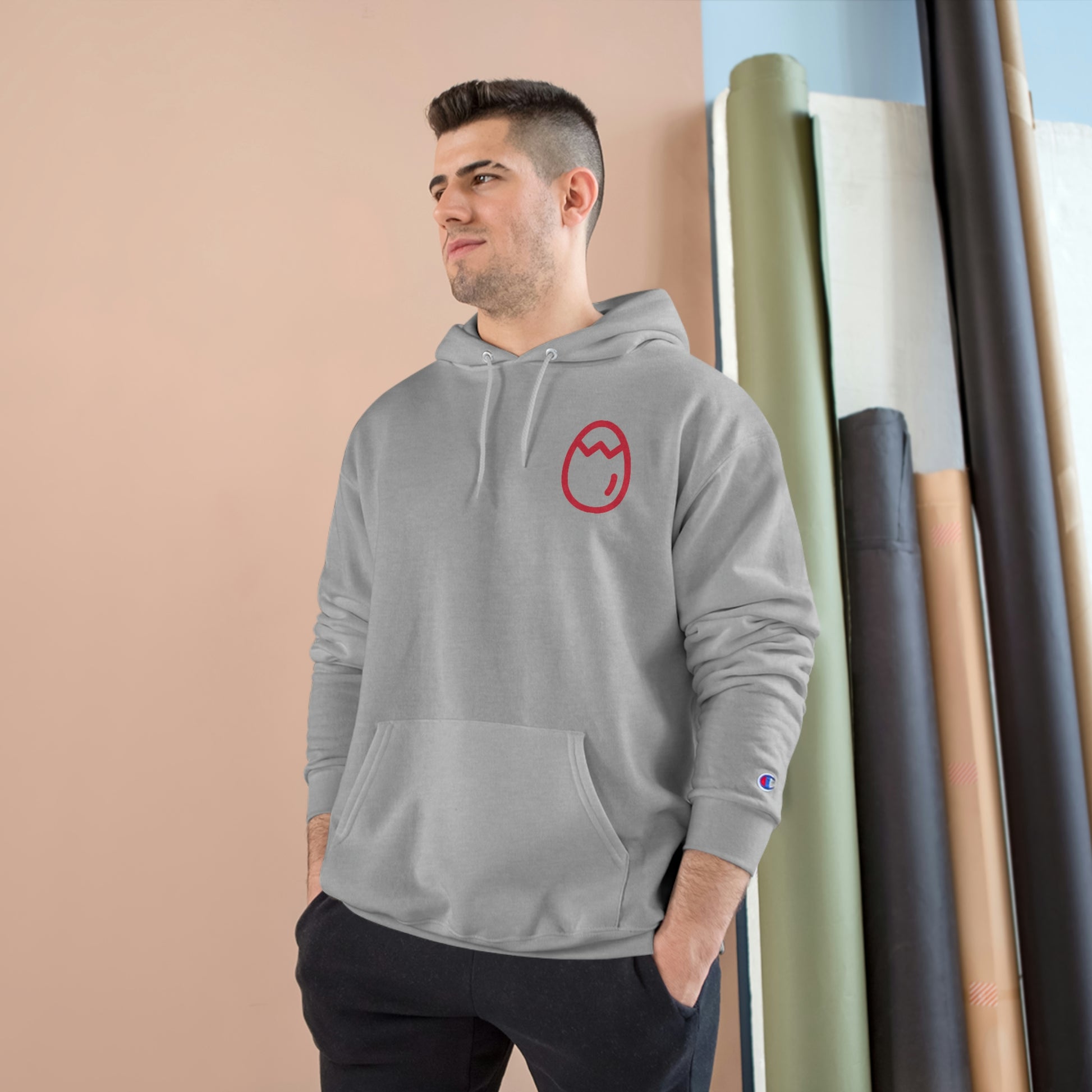 Champion Crackhead Egg Hoodie - Crackhead Apparel