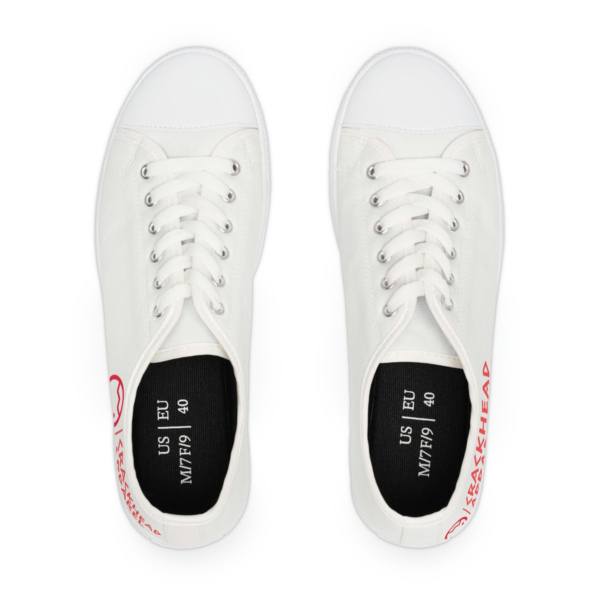 Women's Crackhead Apparel Low Top Sneakers - Crackhead Apparel