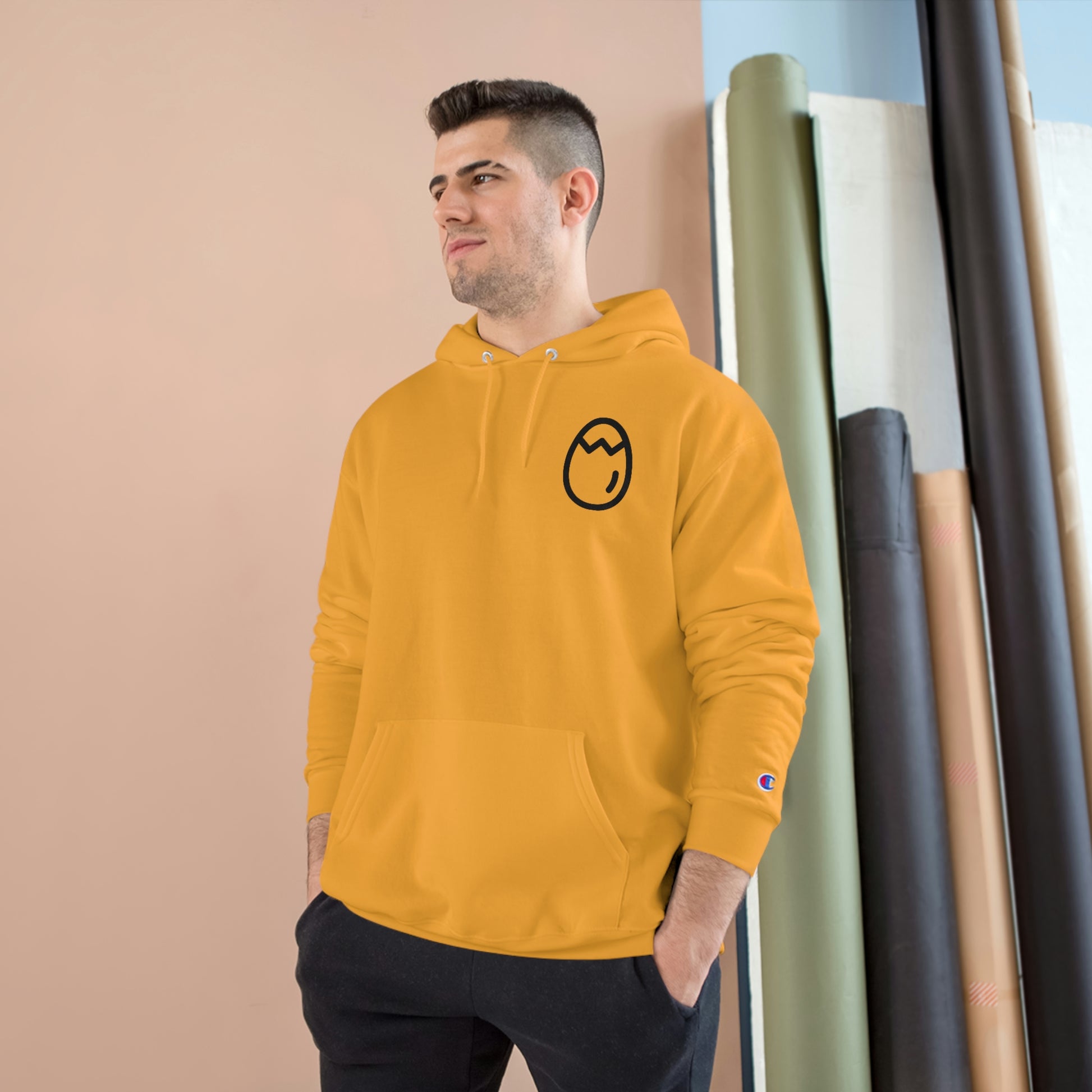 Champion Crackhead Egg Hoodie - Crackhead Apparel