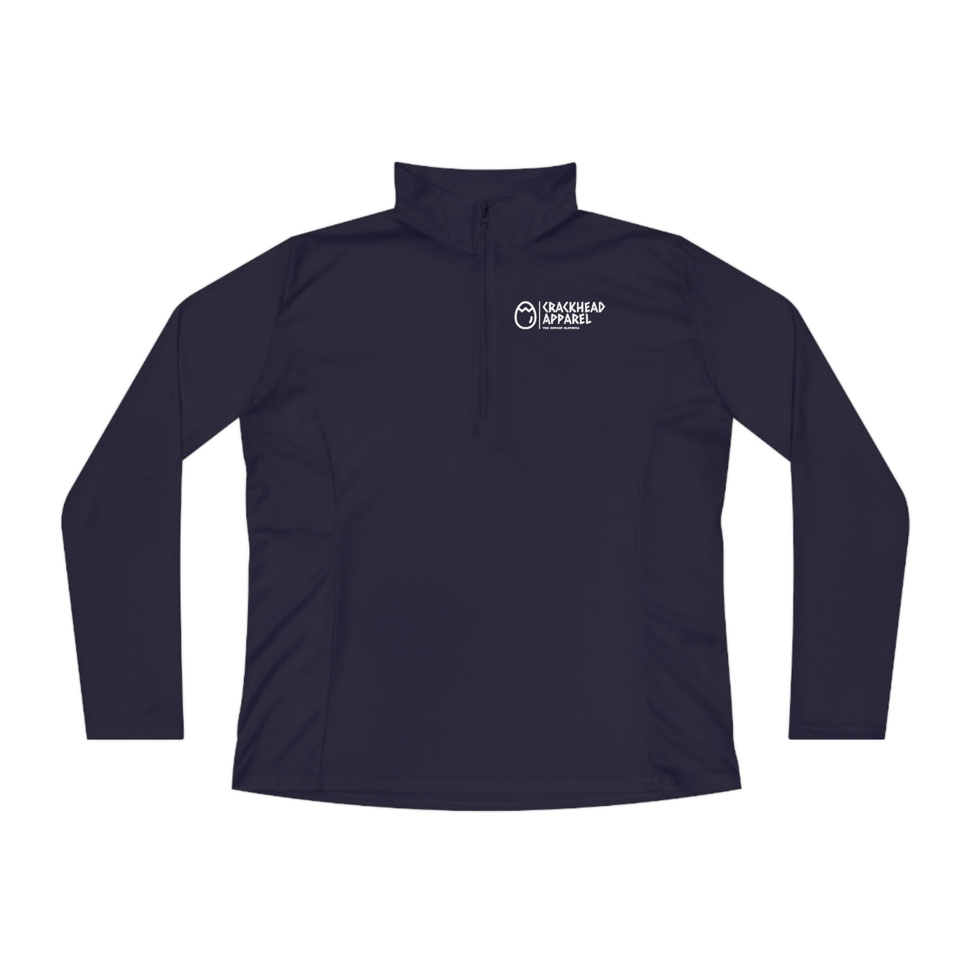 Ladies Crackhead Apparel Quarter-Zip Pullover - Crackhead Apparel