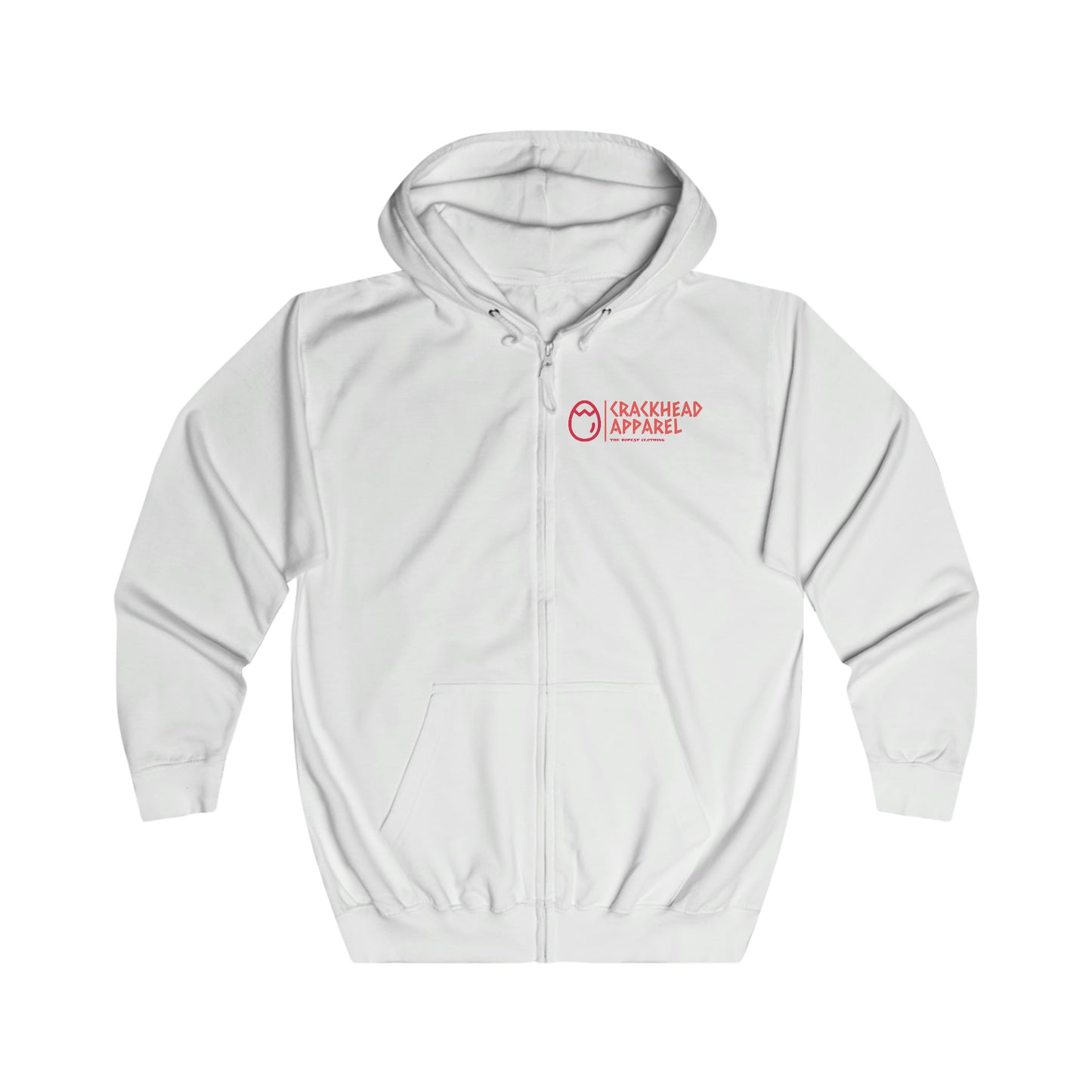 Crackhead Apparel Unisex Full Zip Hoodie - Crackhead Apparel