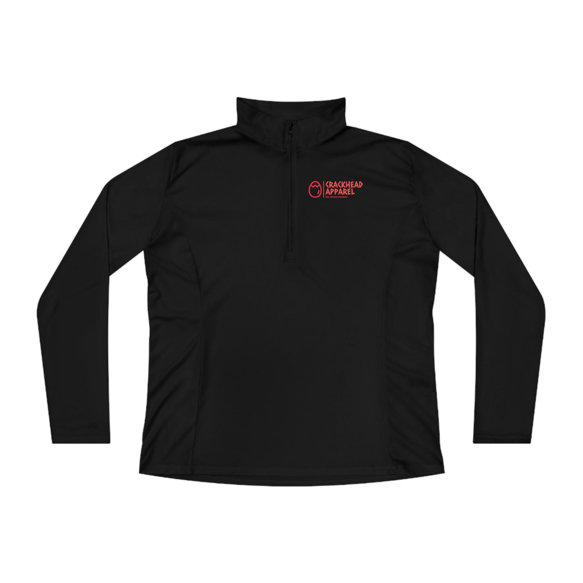 Ladies Crackhead Apparel Quarter-Zip Pullover - Crackhead Apparel