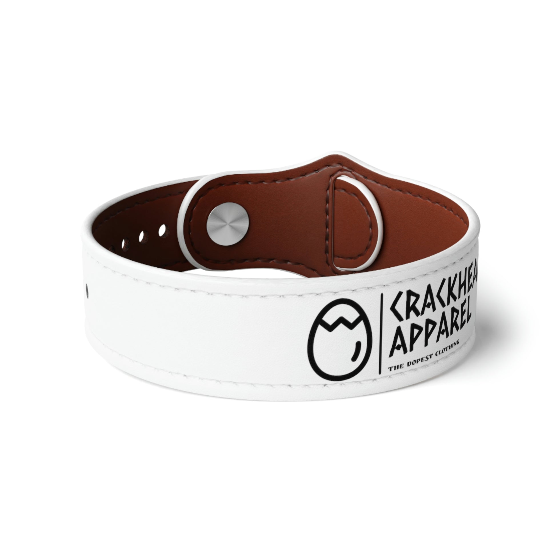 Crackhead Apparel Faux Leather Wristband - Crackhead Apparel