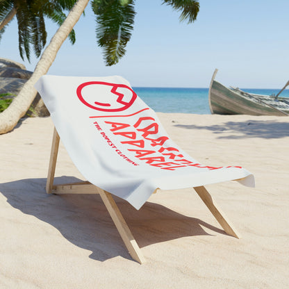 Crackhead Apparel Beach Towel - Crackhead Apparel