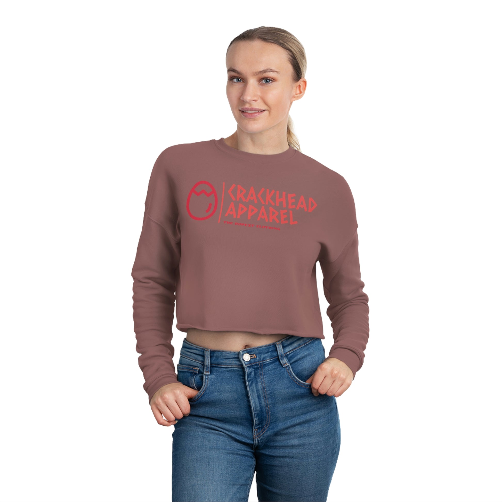 Women's Crackhead Apparel Cropped Sweatshirt - Crackhead Apparel