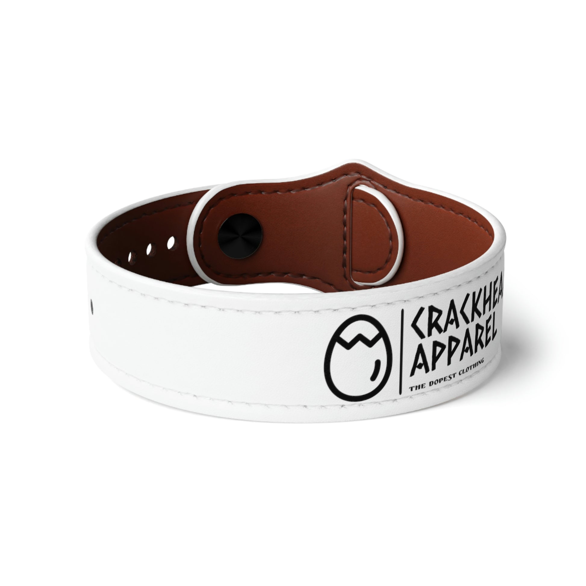 Crackhead Apparel Faux Leather Wristband - Crackhead Apparel