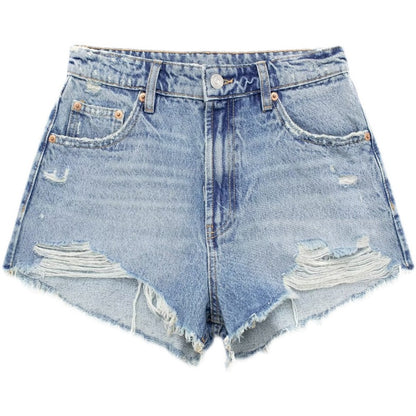 Casual Arc Edge High Waist Shorts