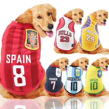 Dog Clothes World Cup Jersey