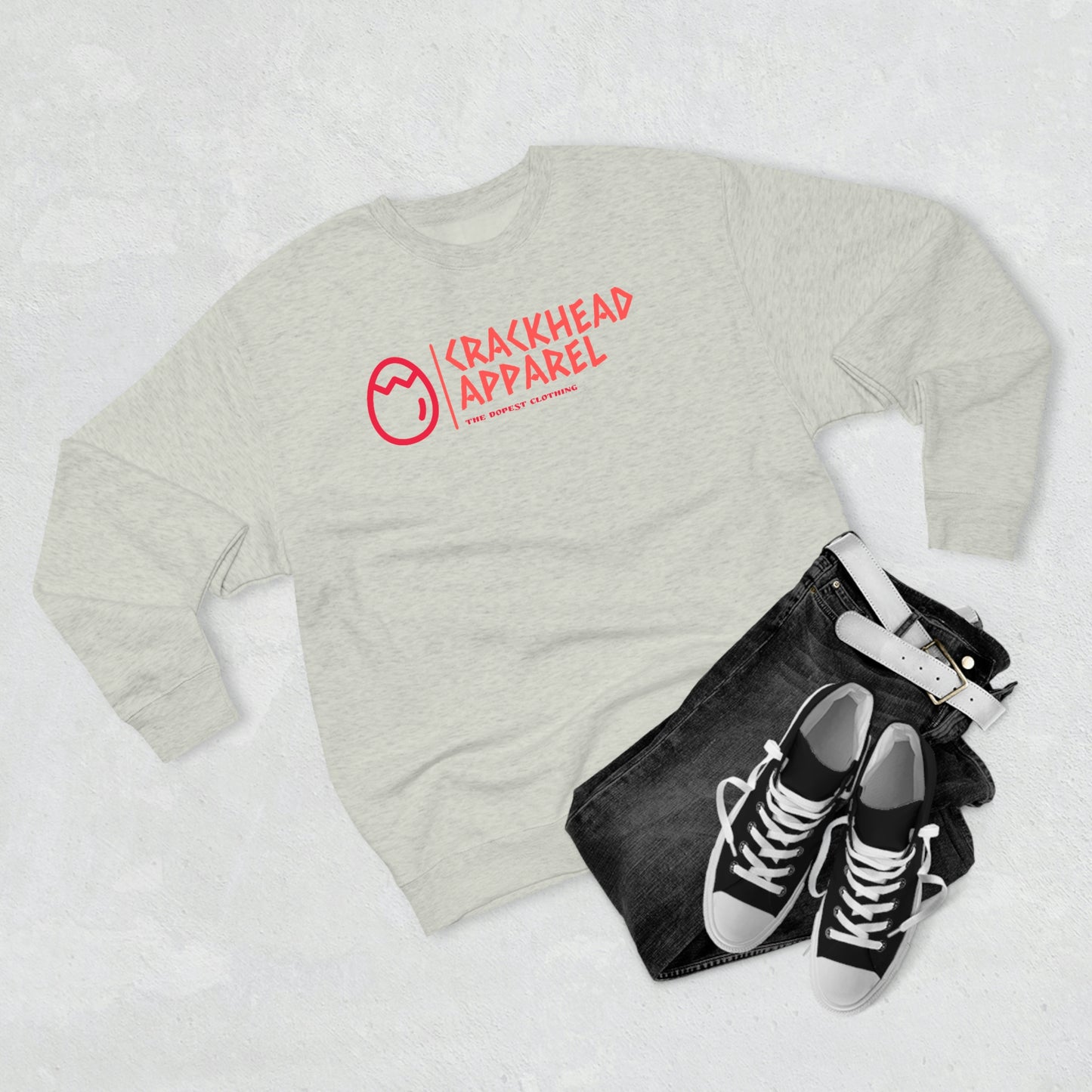 Crackhead Apparel Unisex Premium Crewneck Sweatshirt - Crackhead Apparel