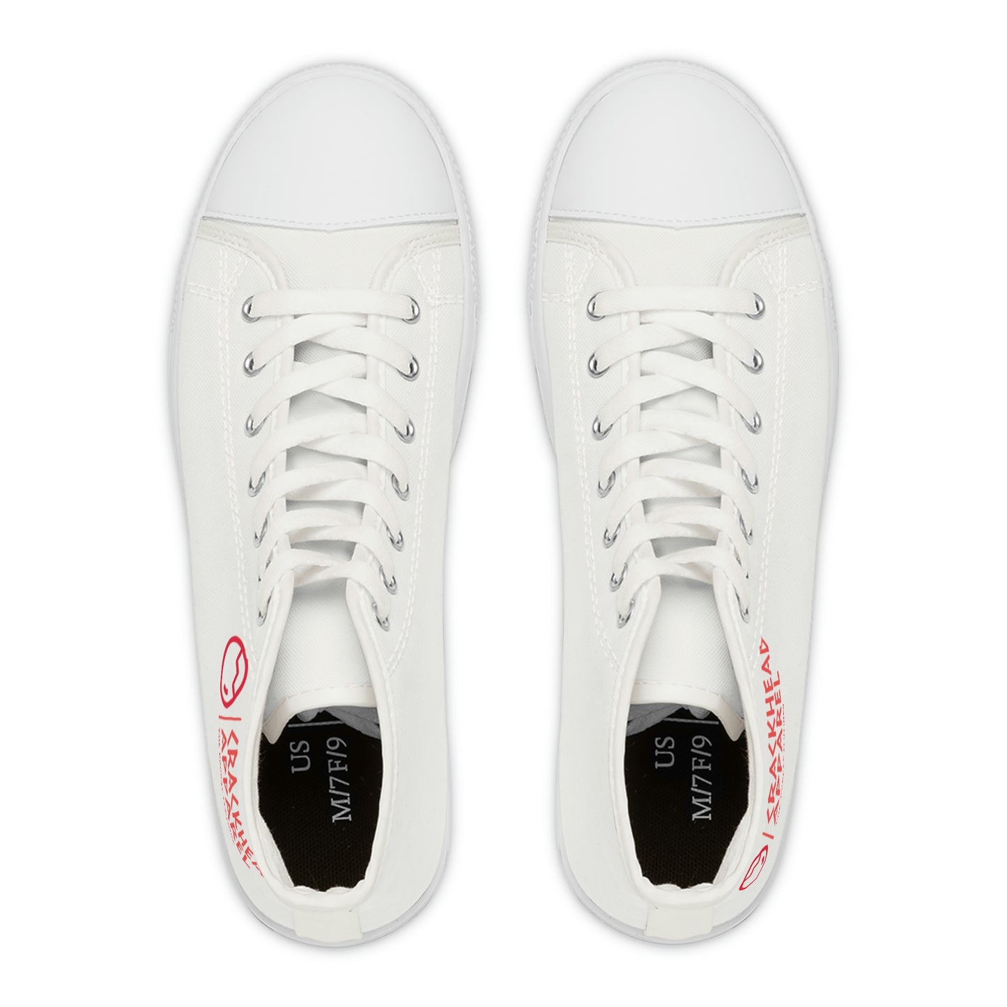 Women's Crackhead Apparel High Top Sneakers - Crackhead Apparel