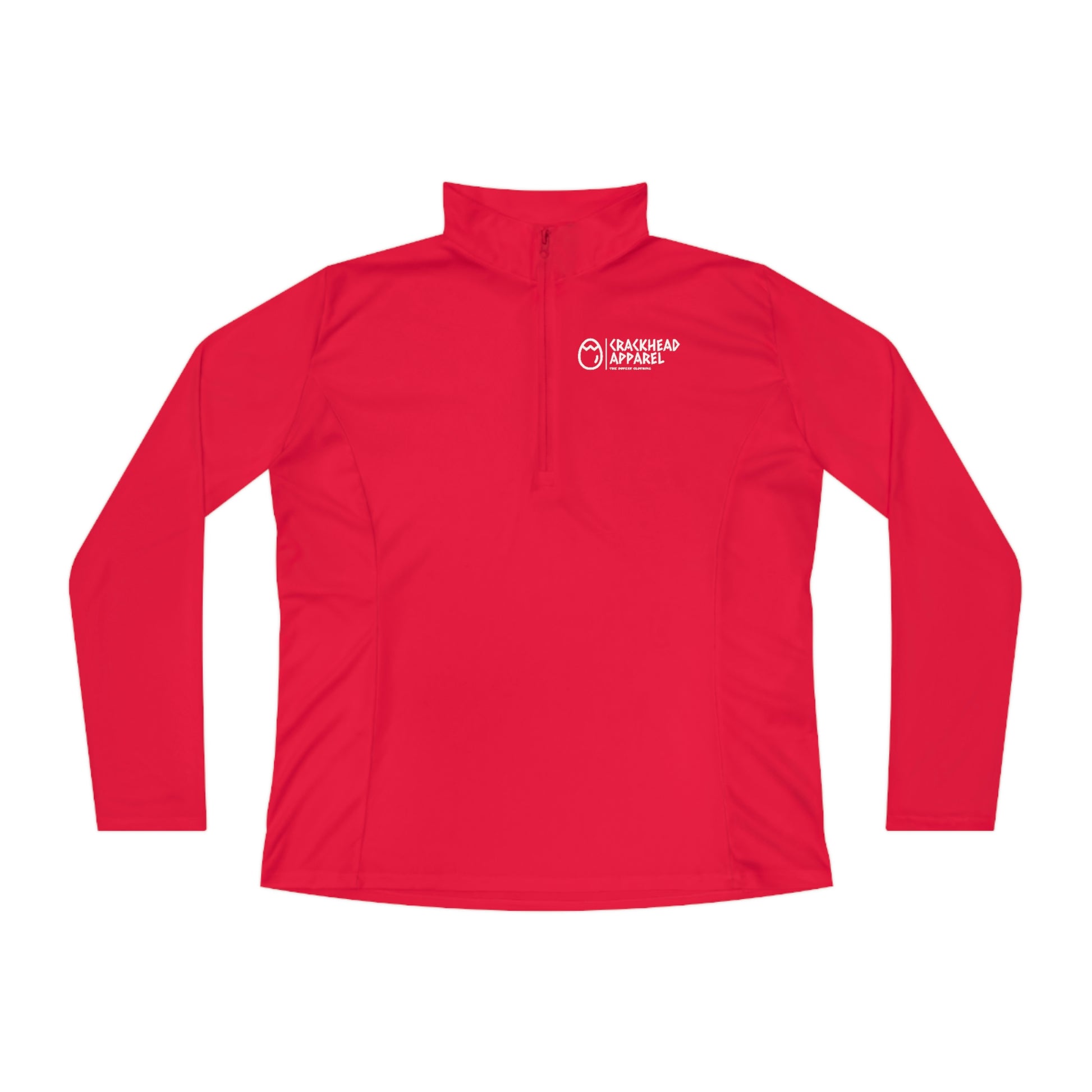 Ladies Crackhead Apparel Quarter-Zip Pullover - Crackhead Apparel