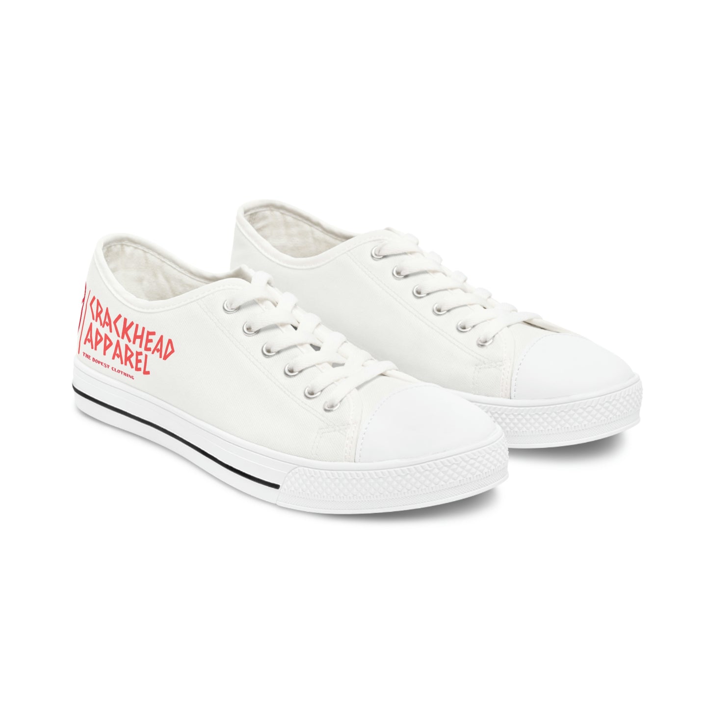 Women's Crackhead Apparel Low Top Sneakers - Crackhead Apparel