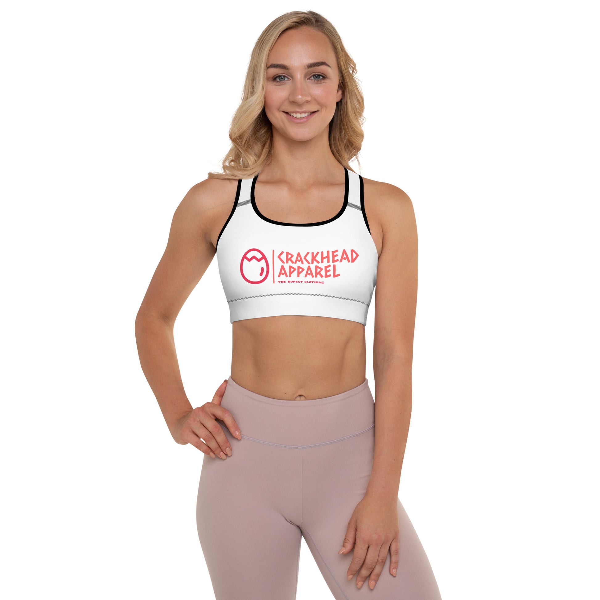 Women's Crackhead Apparel Padded Sports Bra - Crackhead Apparel