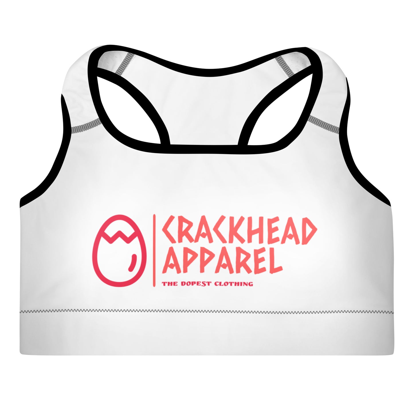 Women's Crackhead Apparel Padded Sports Bra - Crackhead Apparel