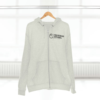 Crackhead Apparel Unisex Premium Full Zip Hoodie - Crackhead Apparel