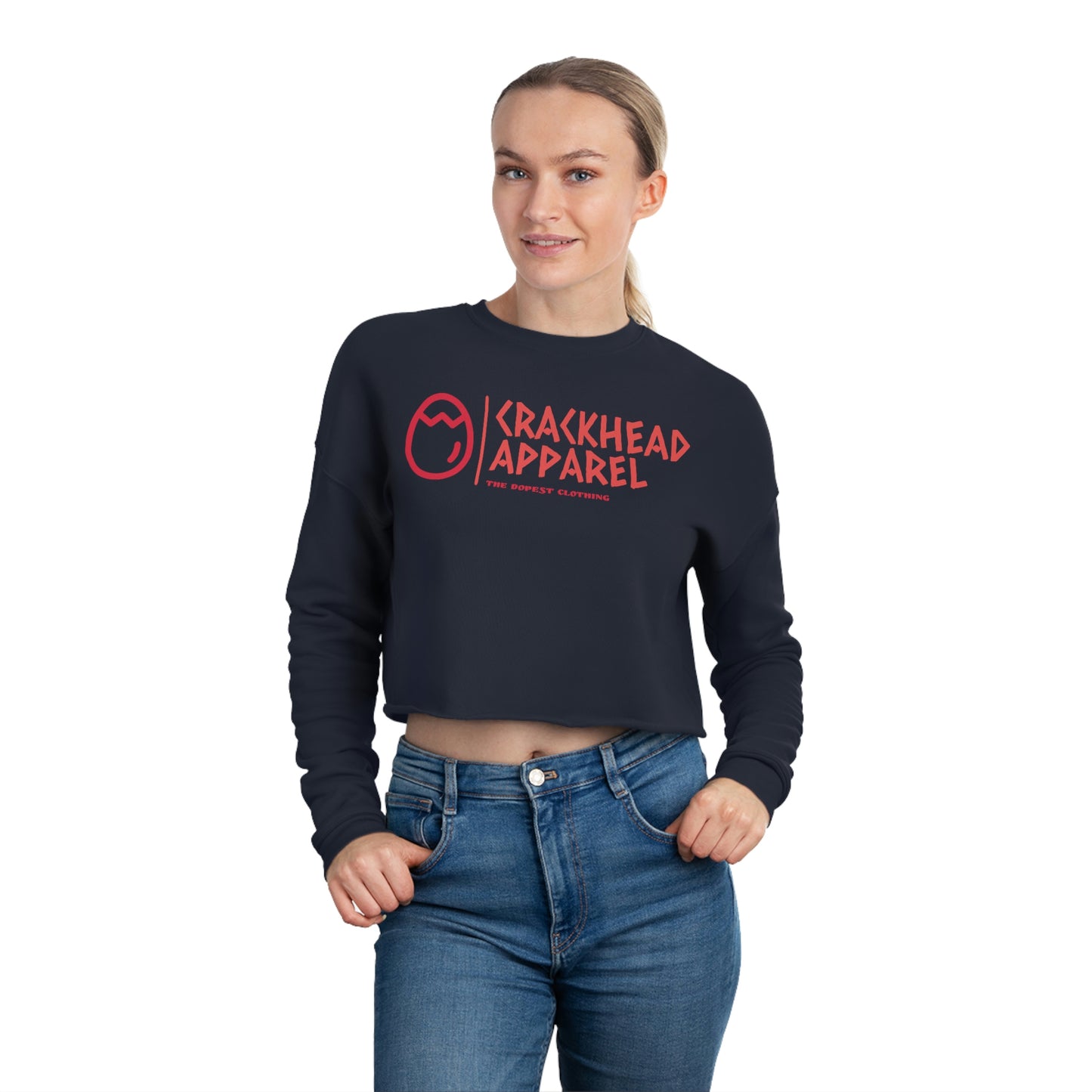 Women's Crackhead Apparel Cropped Sweatshirt - Crackhead Apparel