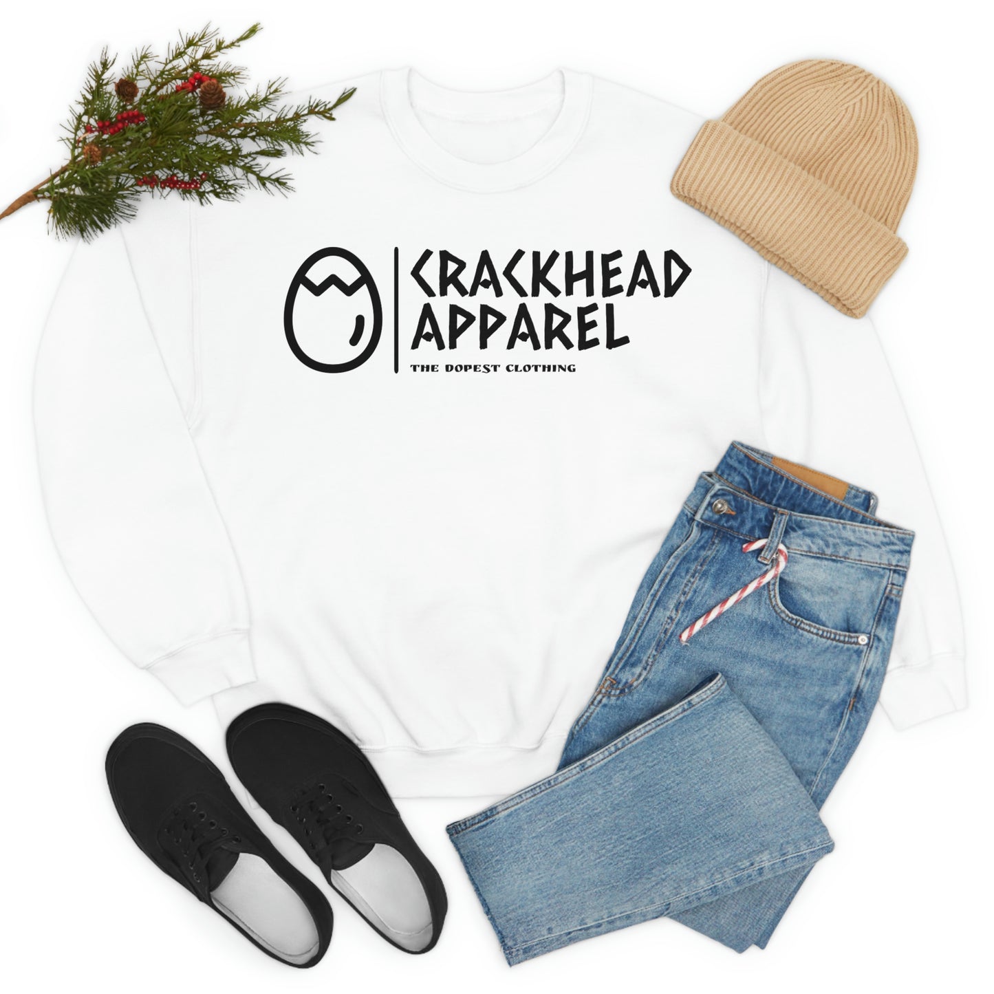 Crackhead Apparel Unisex Heavy Blend™ Crewneck Sweatshirt - Crackhead Apparel