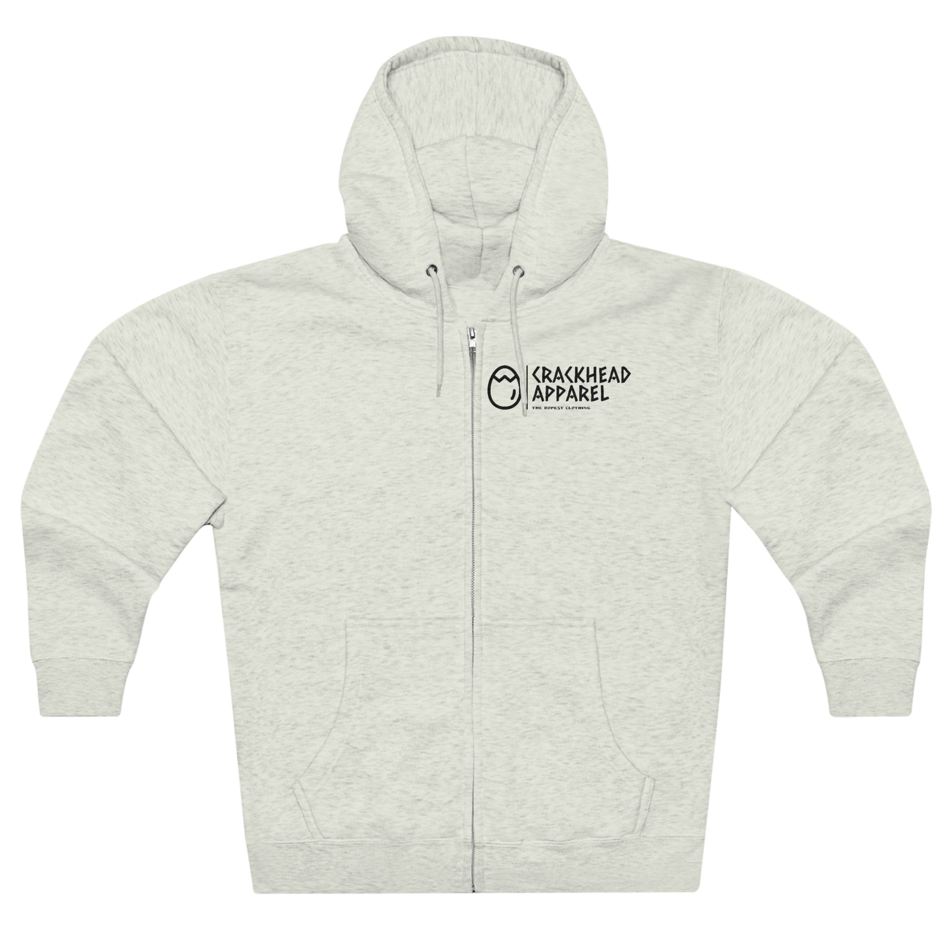 Crackhead Apparel Unisex Premium Full Zip Hoodie - Crackhead Apparel