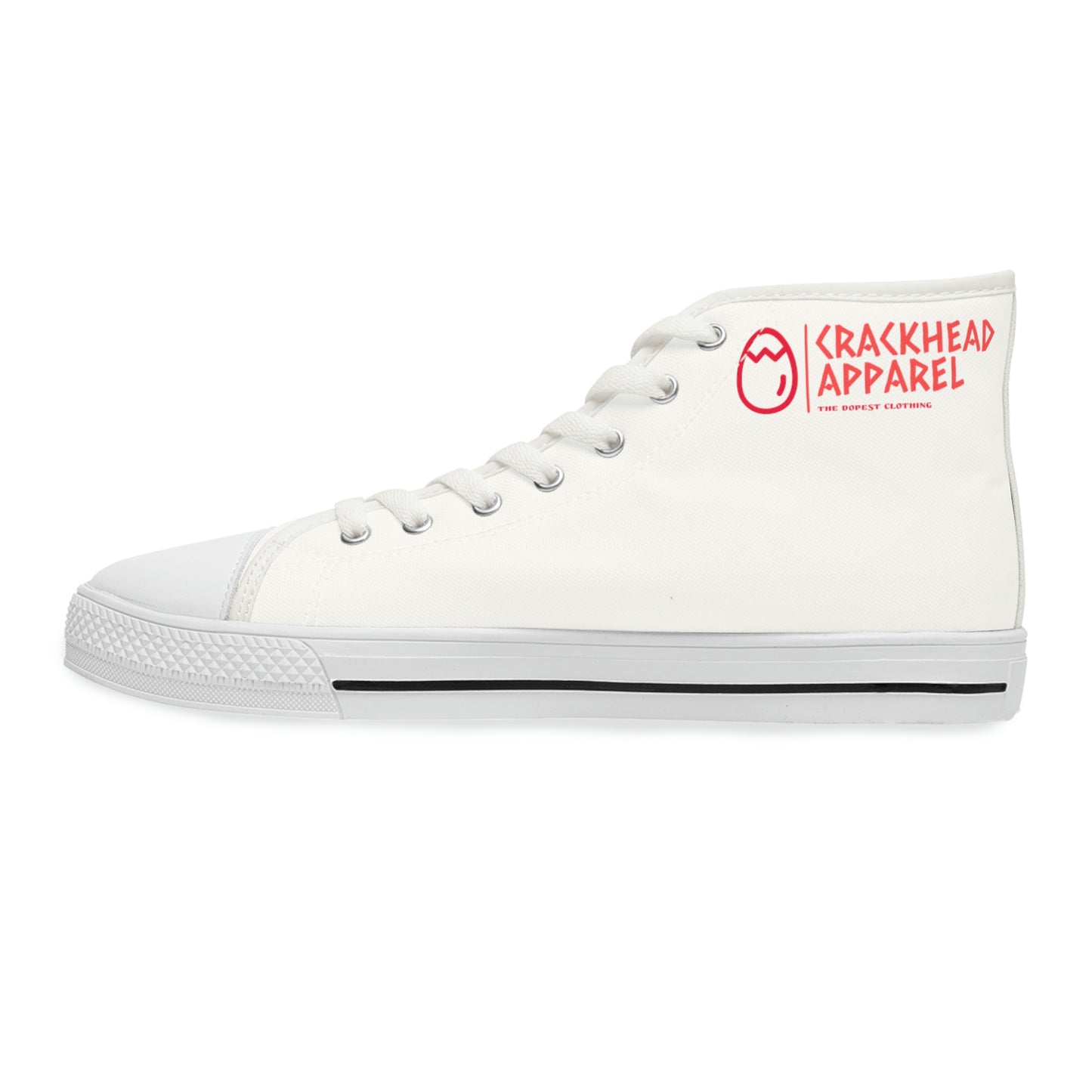 Women's Crackhead Apparel High Top Sneakers - Crackhead Apparel