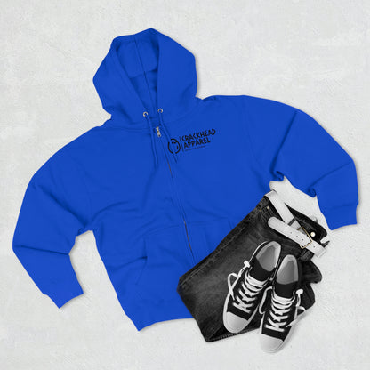 Crackhead Apparel Unisex Premium Full Zip Hoodie - Crackhead Apparel