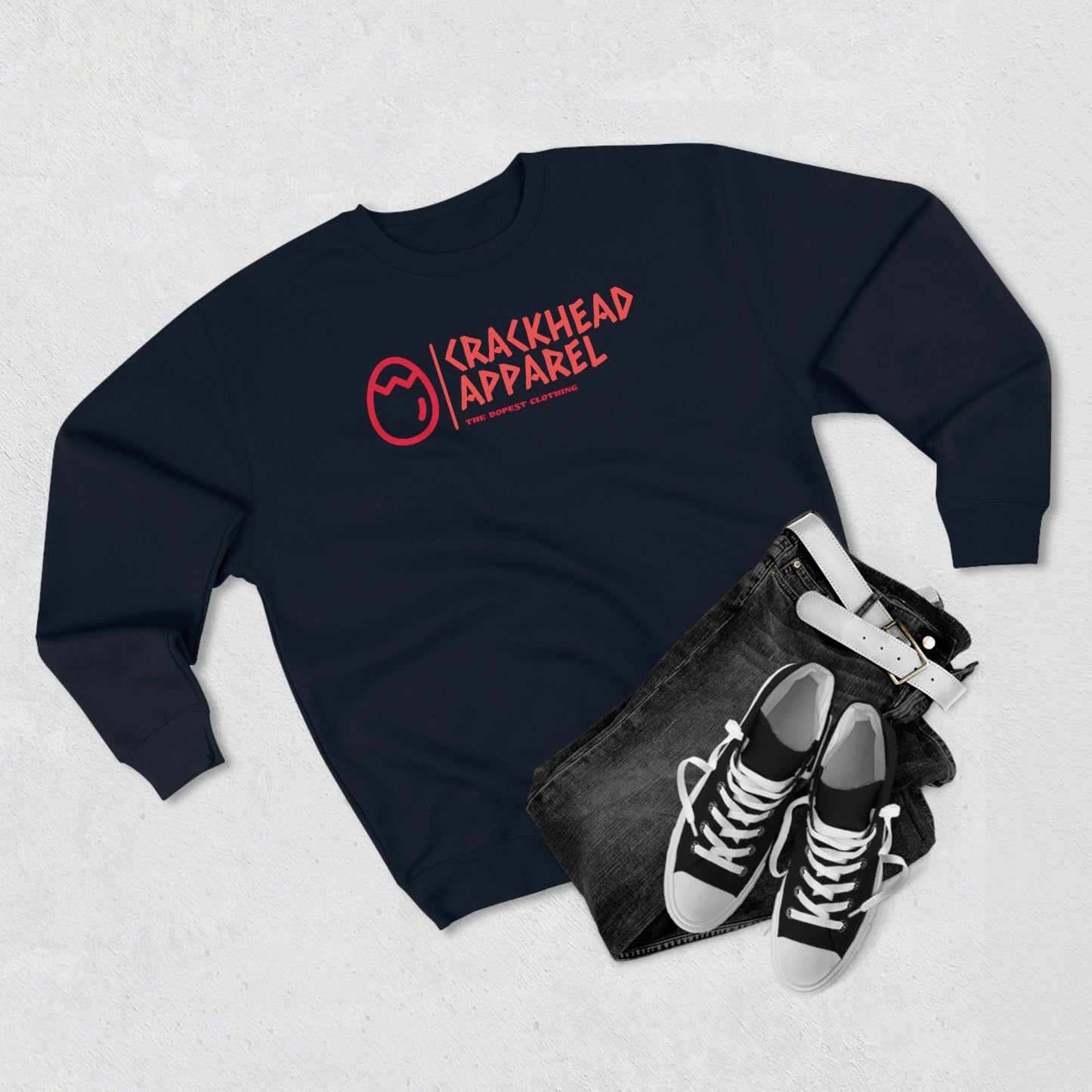 Crackhead Apparel Unisex Premium Crewneck Sweatshirt - Crackhead Apparel