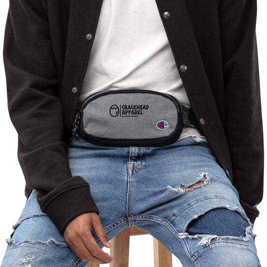 Champion Embroidered Crackhead Apparel fanny pack - Crackhead Apparel