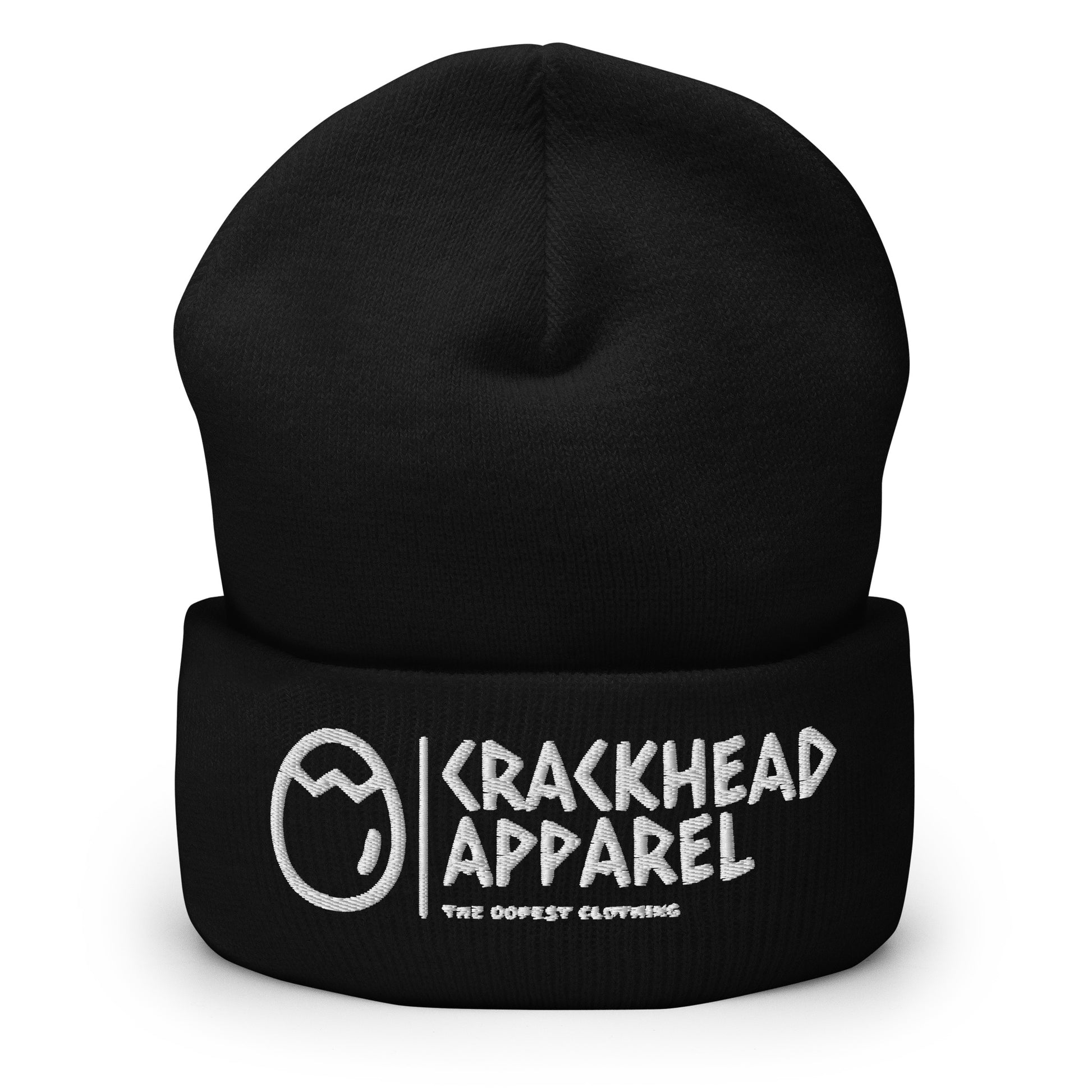 Embroidered Crackhead Apparel Cuffed Beanie - Crackhead Apparel