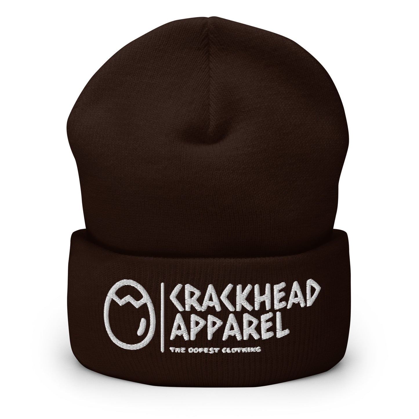 Embroidered Crackhead Apparel Cuffed Beanie - Crackhead Apparel