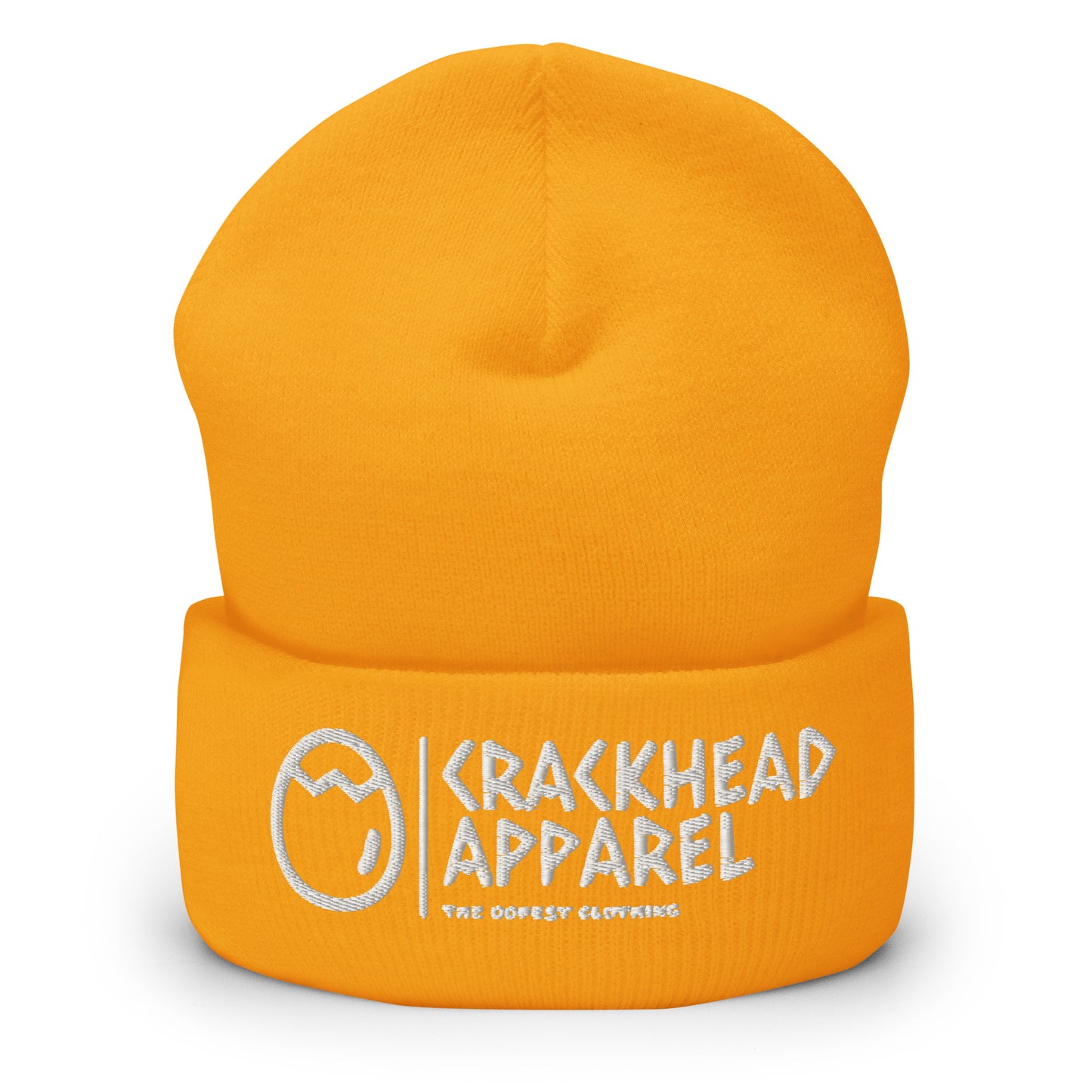 Embroidered Crackhead Apparel Cuffed Beanie - Crackhead Apparel