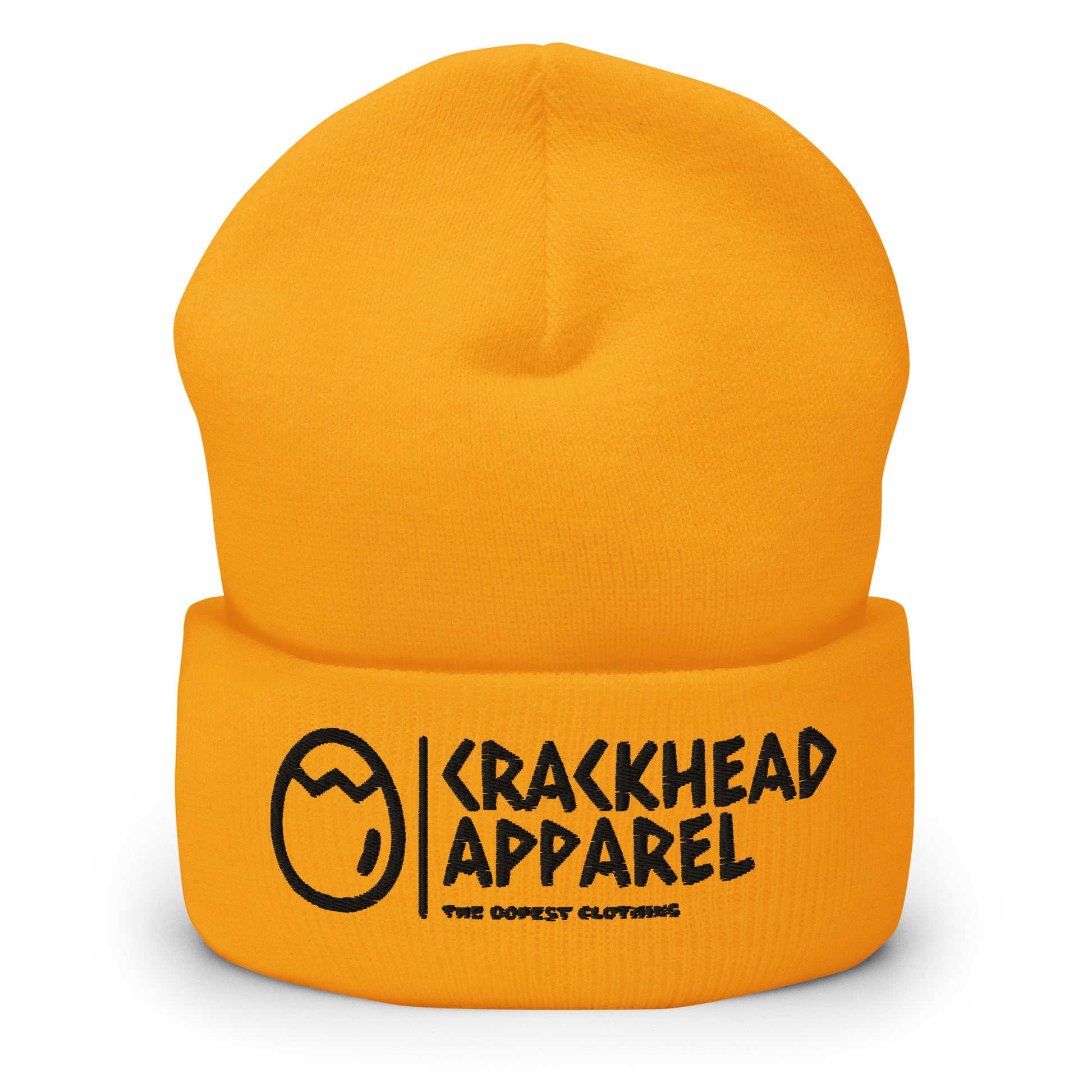 Embroidered Crackhead Apparel Cuffed Beanie - Crackhead Apparel