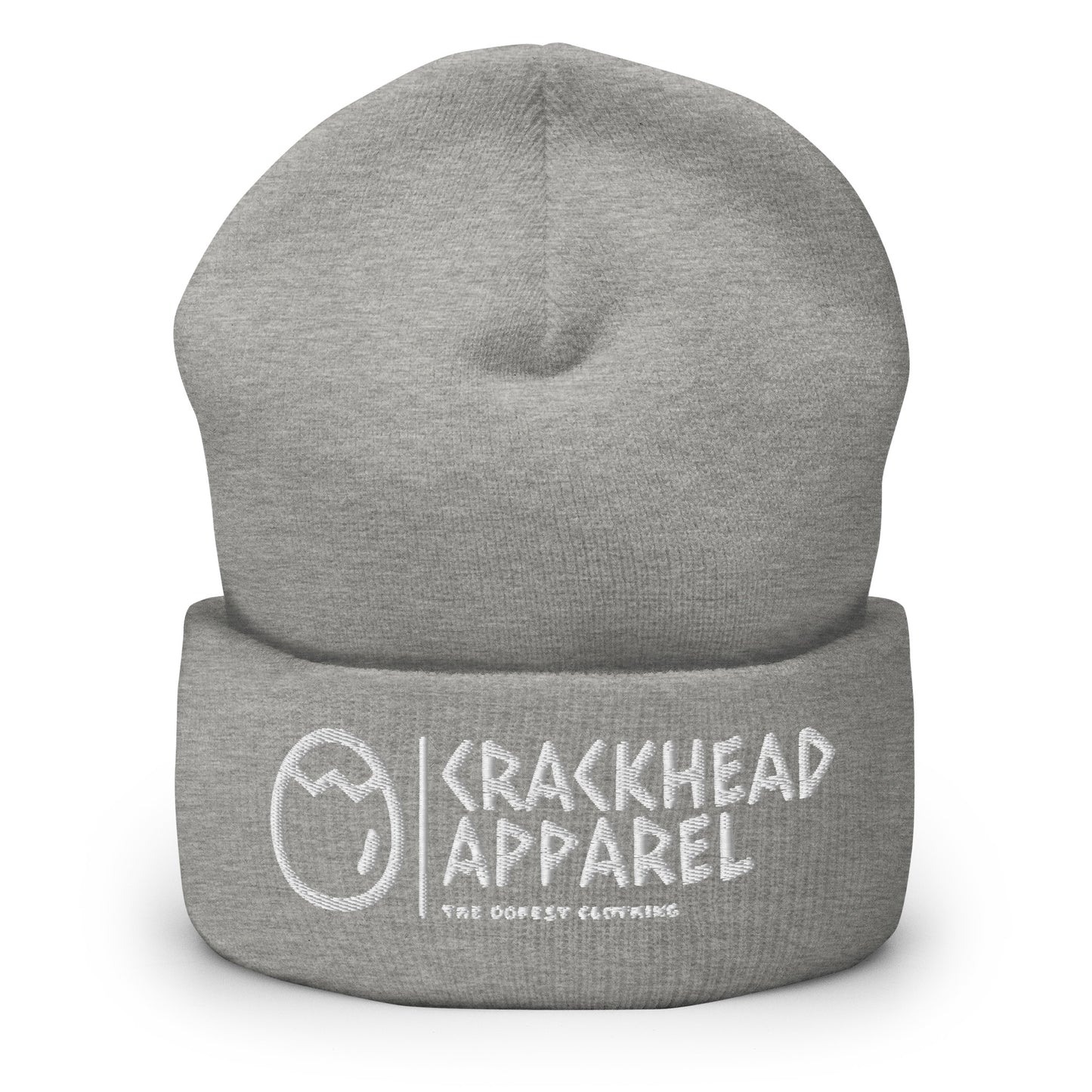 Embroidered Crackhead Apparel Cuffed Beanie - Crackhead Apparel